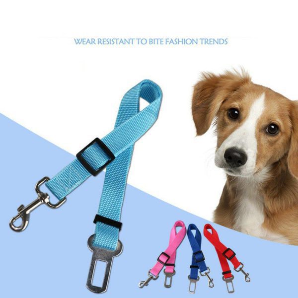 Pet Dog Cat Car Seat Belt For Accessories Goods Animals Adjustable Harness Lead Leash